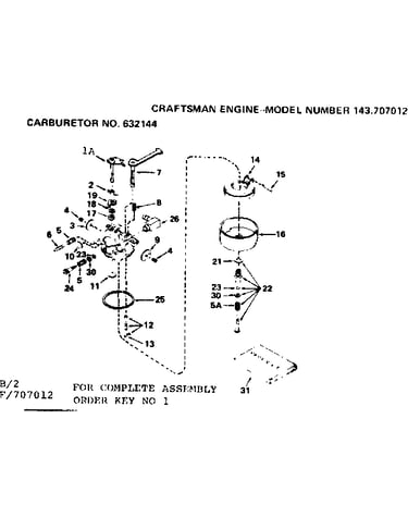 Carburetor no 632144