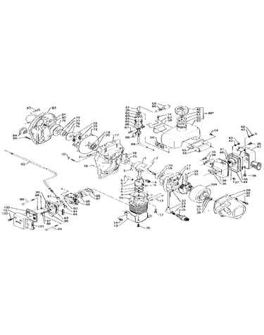 K3s 2 cycle 21.2 cc engine