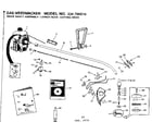 Craftsman 234796810 drive shaft assembly and lower cutting head diagram