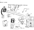 Craftsman 234796900 handlebar and drive shaft assembly diagram