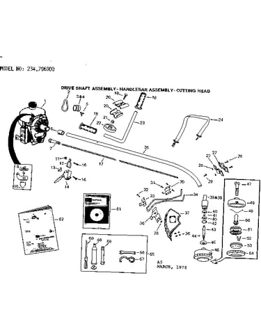 Handlebar and drive shaft assembly