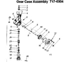 Craftsman 247296650 gear case assembly diagram