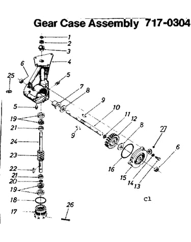 Gear case assembly