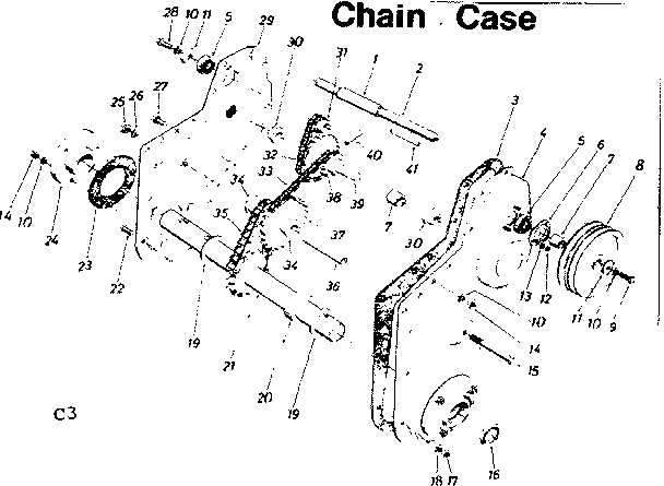 Chain case assembly