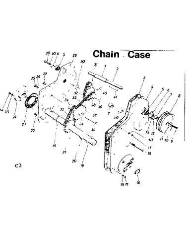 Chain case assembly