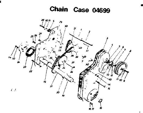 Chain case assembly