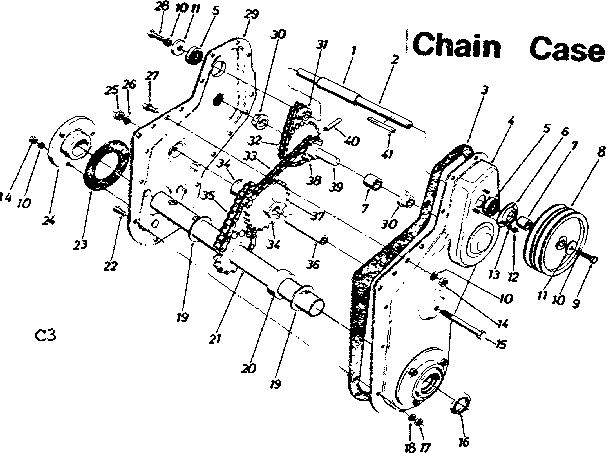 Chain case assembly