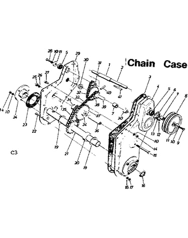 Chain case assembly