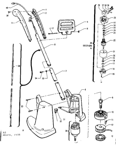 Bladeless grass trimmer-double insulated