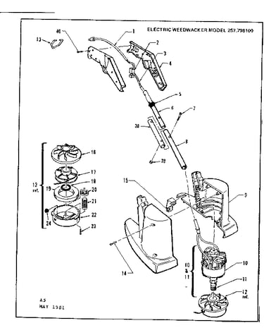 Drive shaft and head assembly