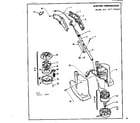 Craftsman 257798101 drive shaft and cutter head assembly diagram