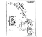 Craftsman 257798102 drive shaft and cutter head assembly diagram