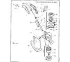 Craftsman 257798200 drive shaft and cutter head assembly diagram