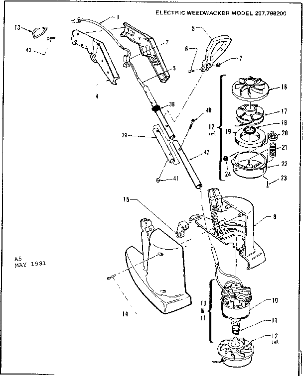 Drive shaft and cutter head assembly