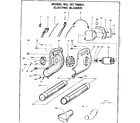 Craftsman 257798851 electric blower diagram