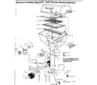 Kenmore 2581024180 grill and burner section and cart diagram