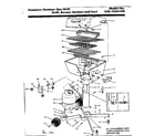Kenmore 2581034180 grill and burner section and cart diagram