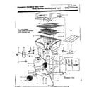 Kenmore 2581054180 grill burner section and cart diagram