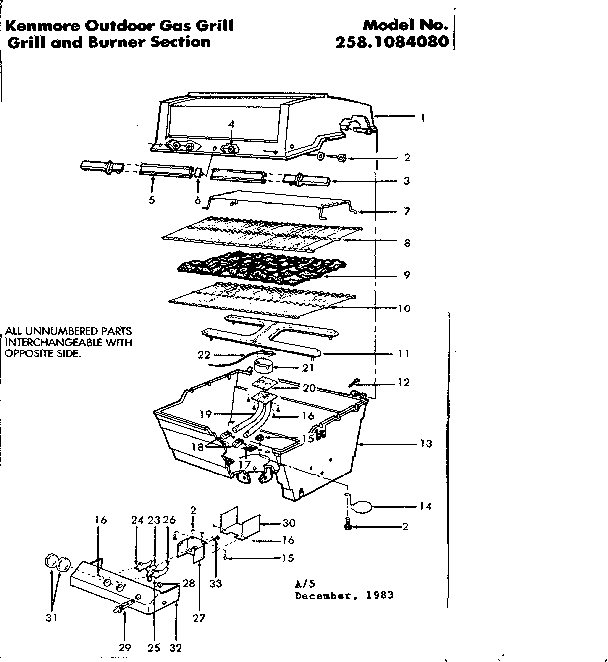 Grill and burner