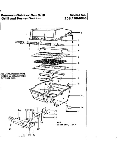 Grill and burner