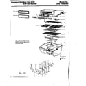 Kenmore 2581084280 grill and burner section diagram