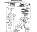 Kenmore 2581094081 grill burner section ground post & patio base diagram