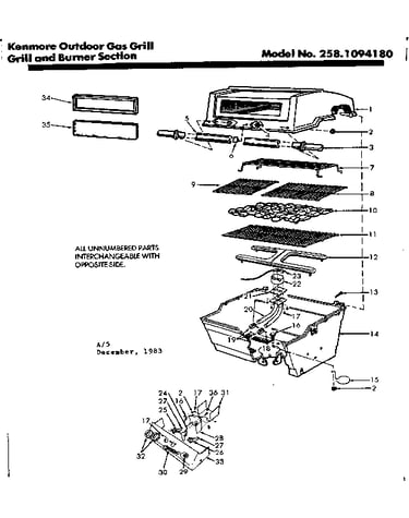Grill and burner
