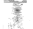 Kenmore 2582378320 grill and burner section diagram