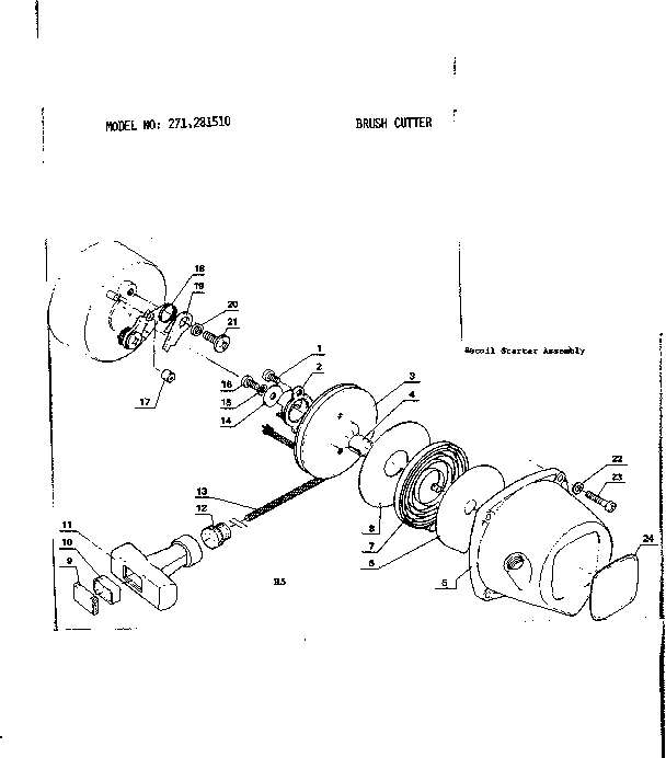 Recoil starter assembly