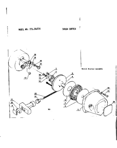 Recoil starter assembly