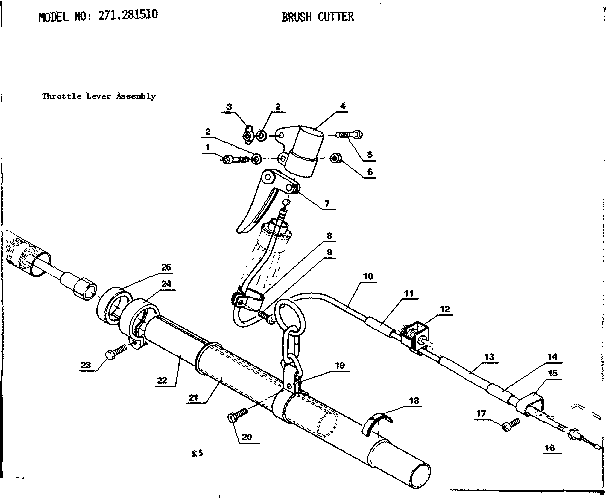 Throttle lever assembly