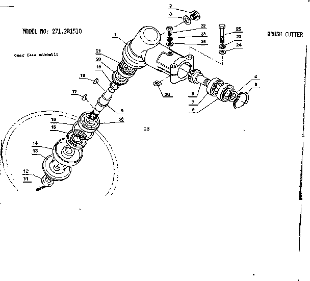 Gear case assembly