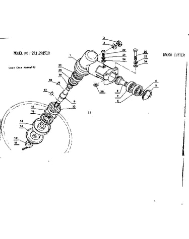 Gear case assembly
