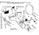 Craftsman 358350834 handle assembly diagram