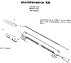 Craftsman 358350833 maintance kit diagram