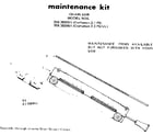 Craftsman 358350941 maintenance kit diagram