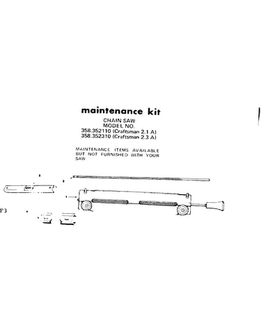 Maintenance kit