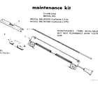 Craftsman 358352350 maintenance kit diagram