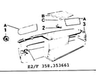 Craftsman 358353671 14 inch 2.3/16 inch 2.3/16 inch ps gasoline chain saws diagram