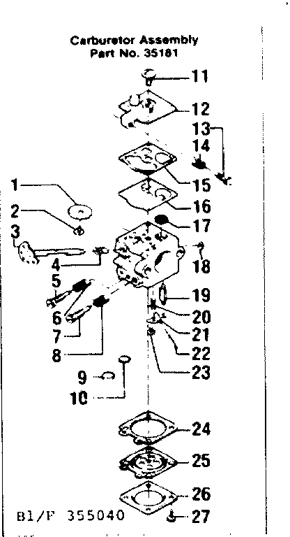 Carburetor assembly