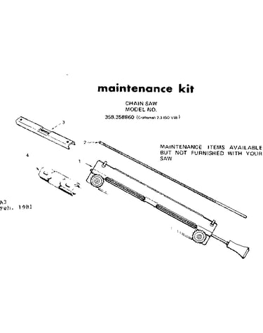 Maintenance kit