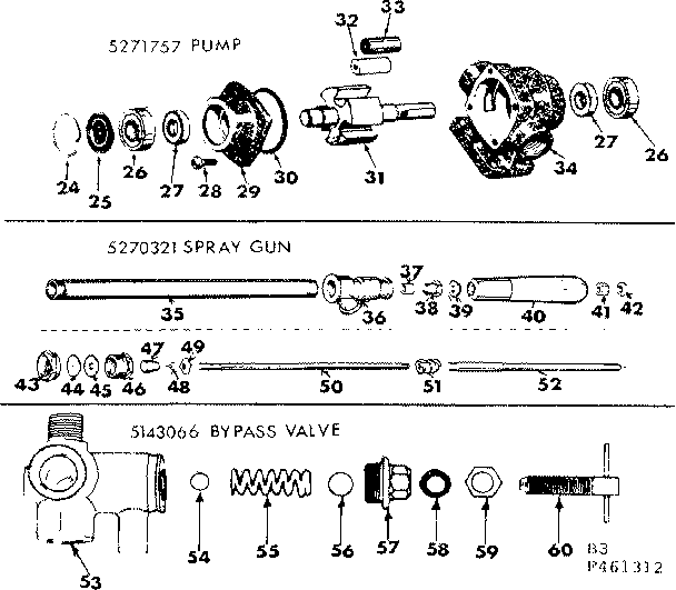 PUMP/SPRAY GUN/BYPASS VALVE