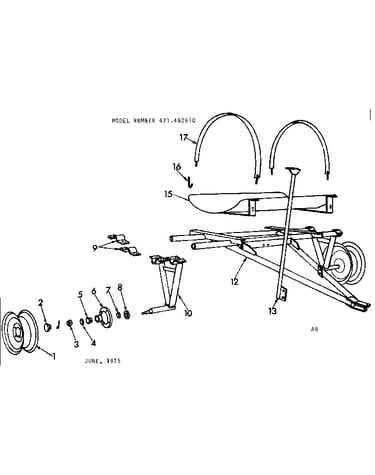 Axle and saddle assembly