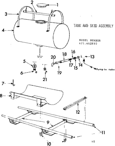 Tank & skid assembly