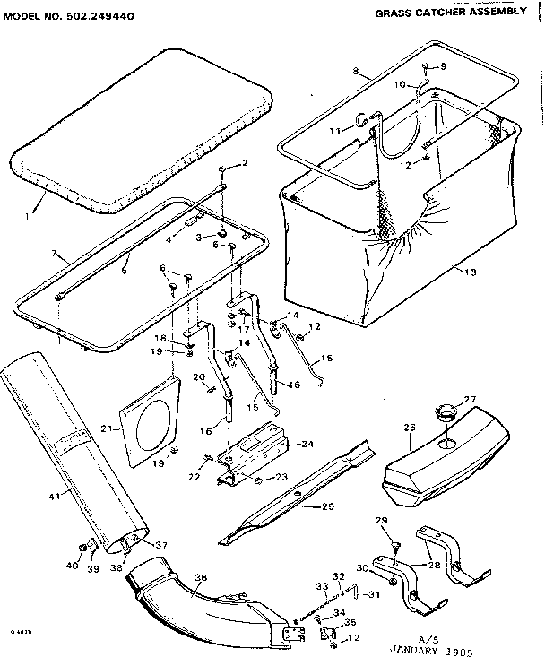 Bin and chute