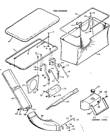 Bin and chute