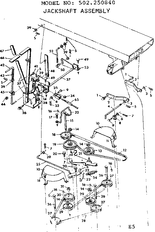 Jackshaft assembly