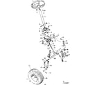 Craftsman 502250841 steering and front axle diagram