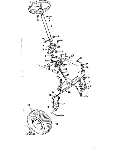 Steering and front axle
