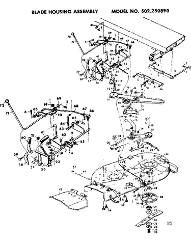 Blade housing assembly